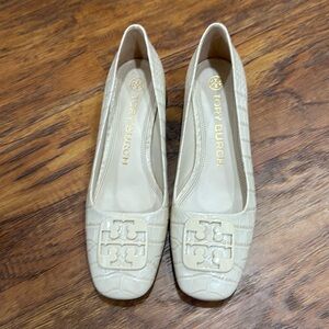 Tory Burch ivory heel